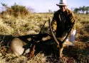 Tony with waterbuck (click to enlarge)