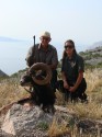 Tony and Ana with mouflon (click to enlarge)