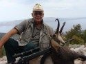 Tony with chamois (click to enlarge)